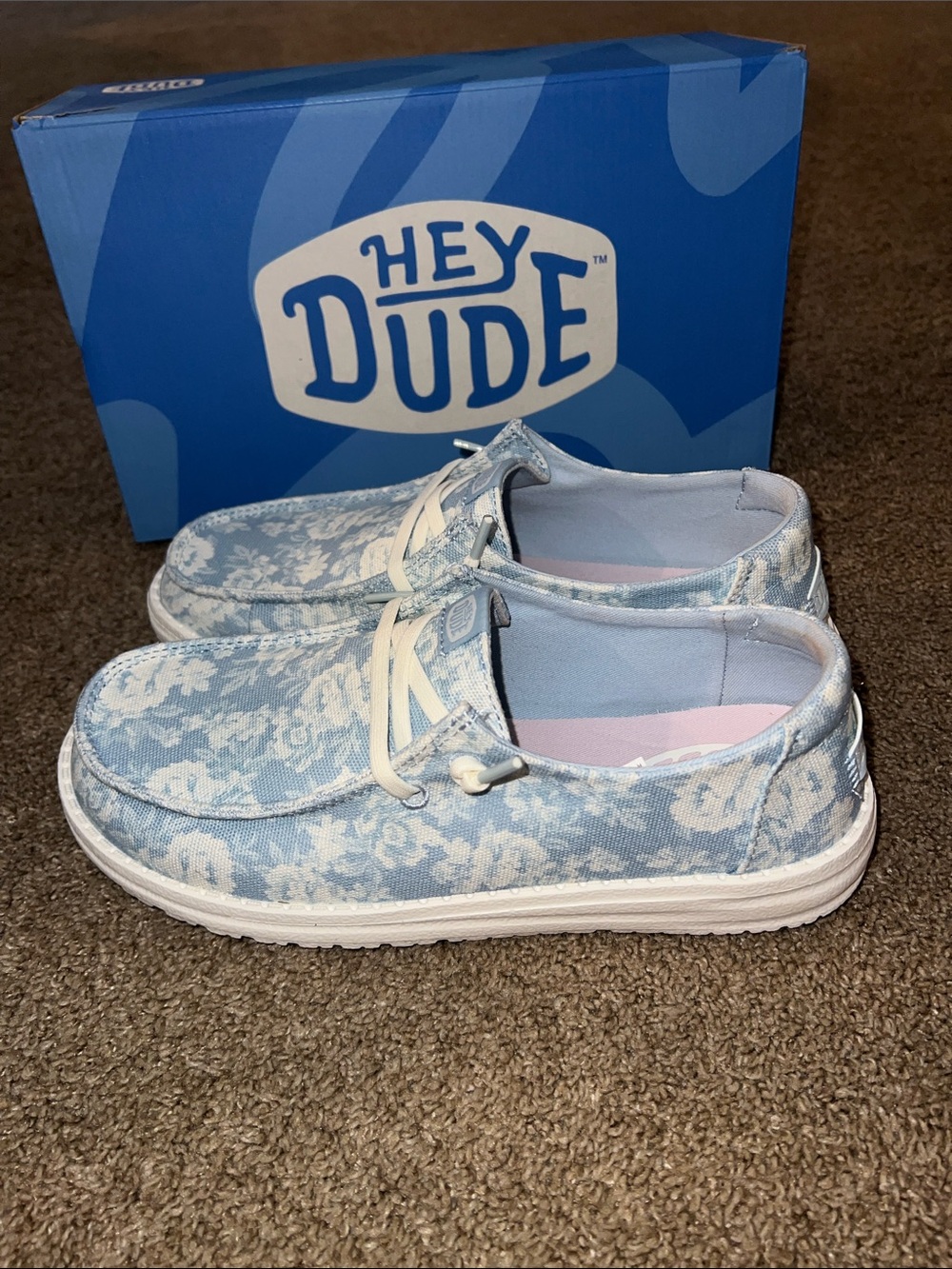 Hey Dude Wendy Washed Floral Slip-On Sneakers - Picture 3 of 7